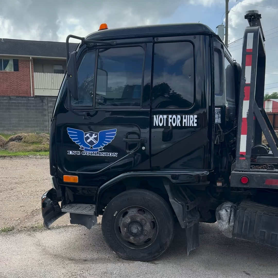 INC Collision repair-customer pickup truck marked not for hire